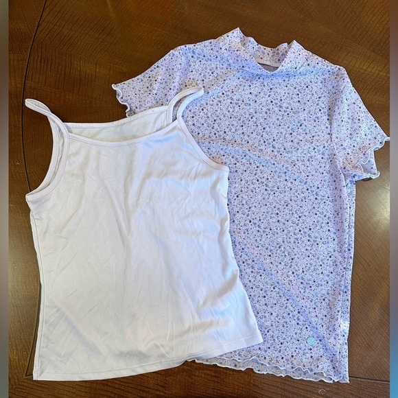 Justice 3 piece set jumper tank and blouse size 14 - Picture 12 of 14